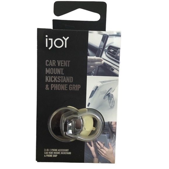 iJOY 3-in-1 Car Vent Mount, Kickstand & Phone Grip - Picture 2 of 8